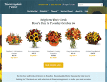 Tablet Screenshot of bloomingdaleflowers.com